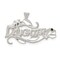 Sterling Silver Daughter Charm Pendant Family Jewelry 17mm x 25mm
